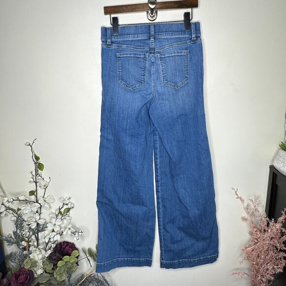SPANX Seamed Front Wide Leg Jean in Vintage‎ Indigo Sz M $168 {J35} - Picture 3 of 5